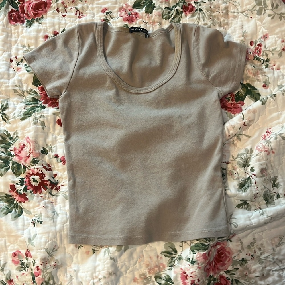 Brandy scoop neck top